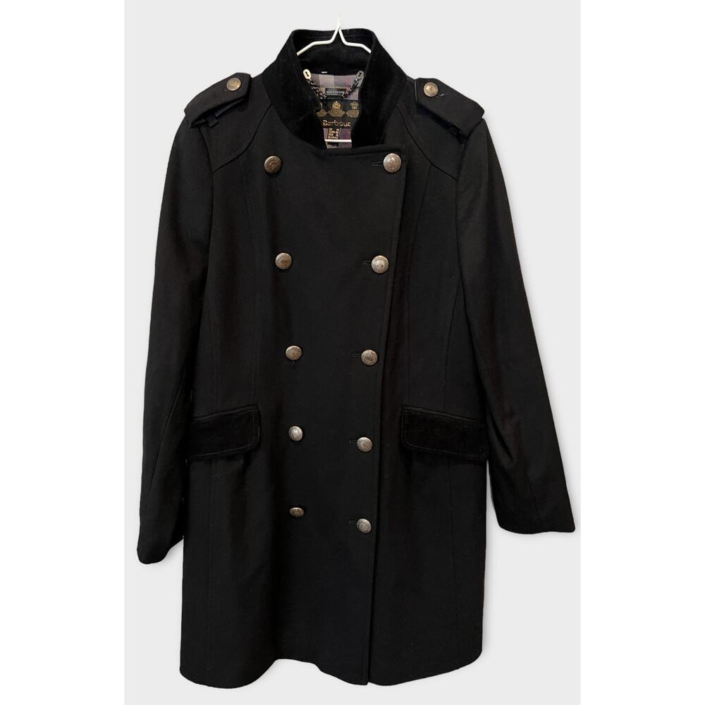 NEW Barbour 'Commander' Mixed Wool Coat Size US/10